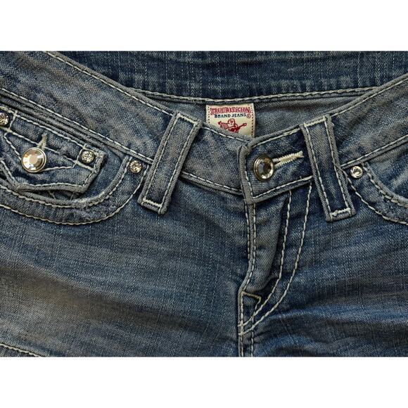 True Religion Disco Josie Big T Shorts 28 - Picture 3 of 7